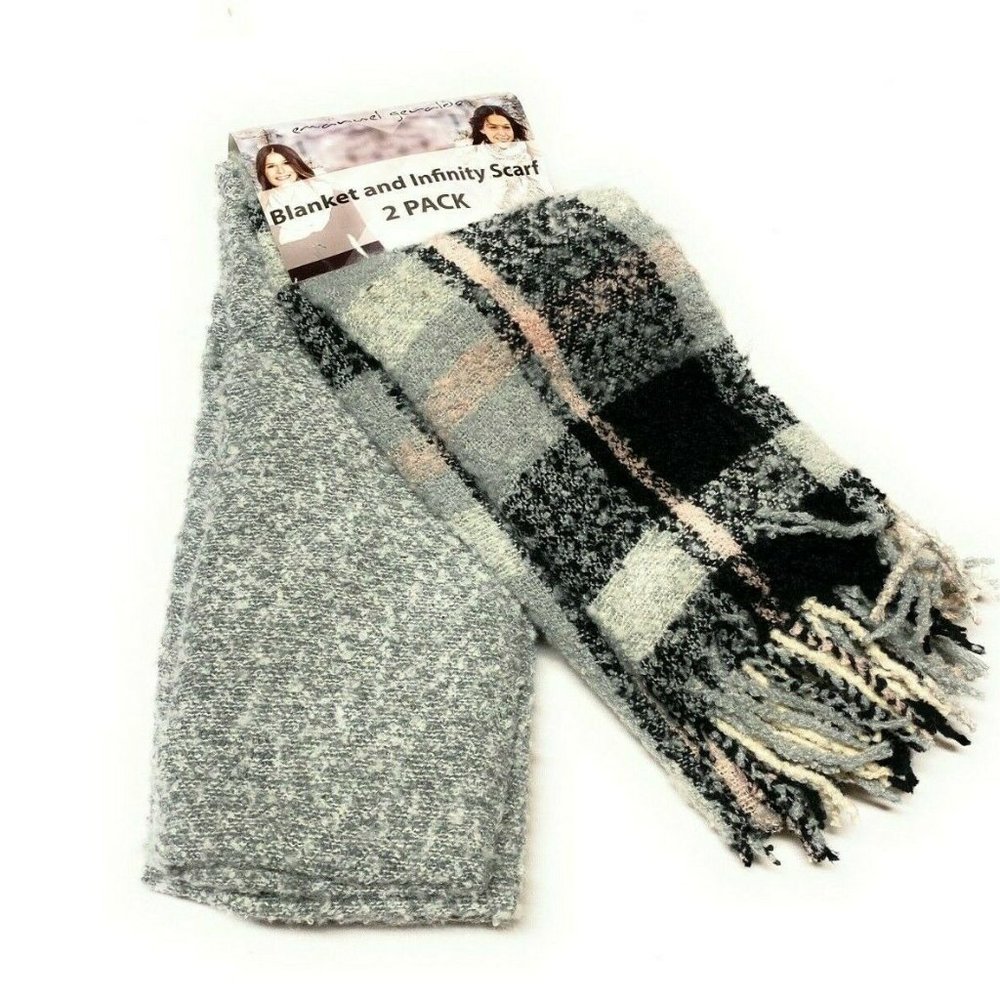 Emanuel Geraldo Blanket and Infinity Scarf 2 Pack